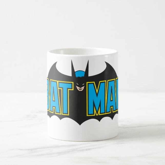 Caneca De Café Batman | Logotipo azul de vinheta (Centro)