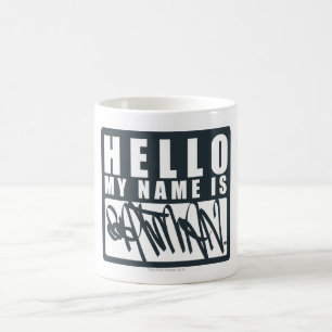 Caneca De Café Batman   Olá Meu nome é Logotipo do Batman