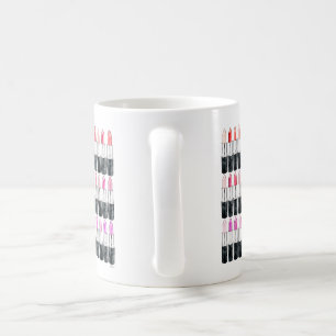 Caneca De Café Batom de aquarela