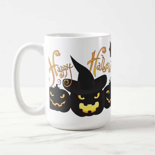 Caneca De Café Bats Halloween (Esquerda)
