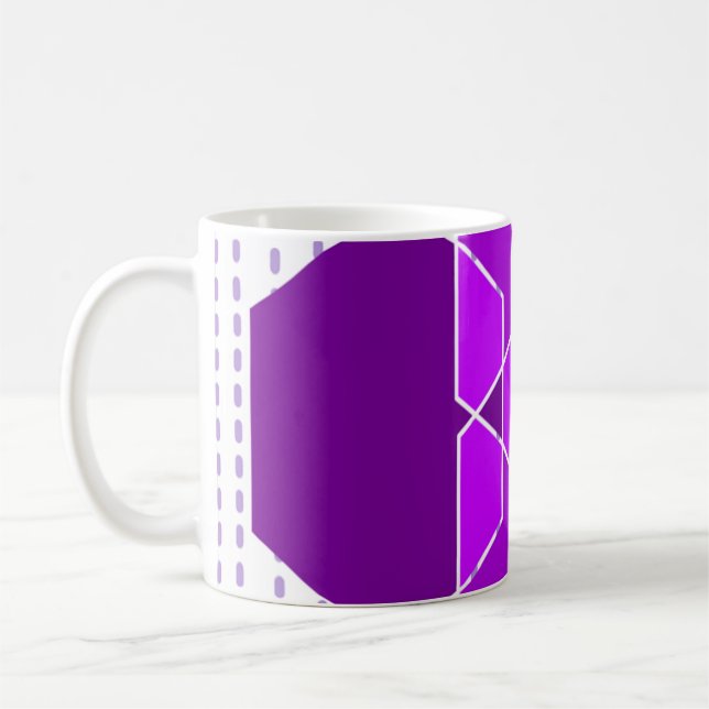 Caneca De Café Bauhaus Hexágonos (Esquerda)