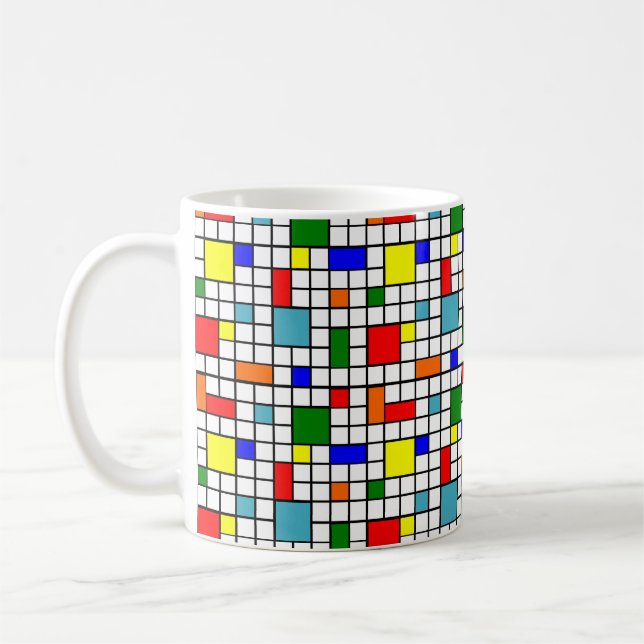 Caneca De Café Bauhaus Larger Grid (Esquerda)