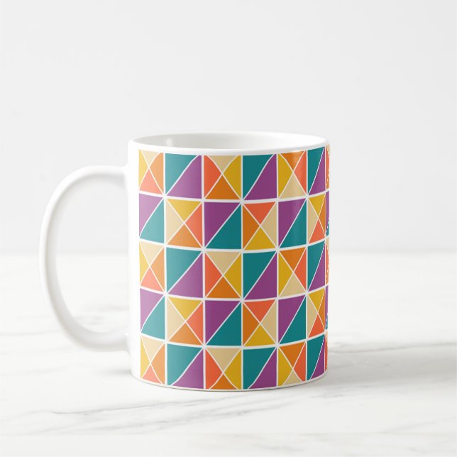 Caneca De Café Bauhaus Squares (Esquerda)
