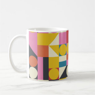 Caneca De Café Bauhaus trabalho de arte: composição geométrica ab