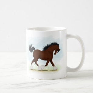 Caneca De Café Bay Clydesdale Horse