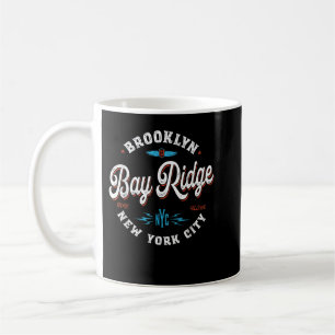 Caneca De Café Bay Ridge Brooklyn Nova York - grafi de vintagem r