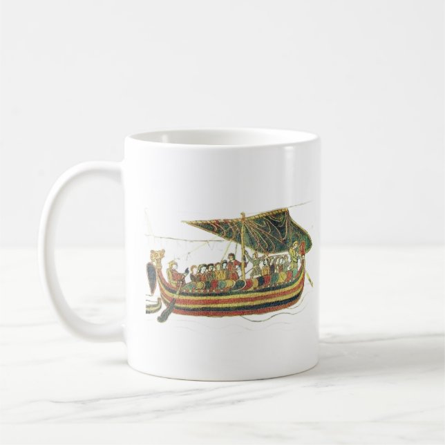 Caneca De Café Bayeux Tapeçaria a velejar (Esquerda)