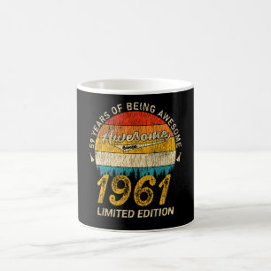 Caneca De Café Bday de 60 anos 1961 Impressionante desde o 60º a