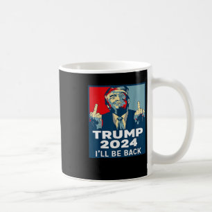 Caneca De Café Be Back Trump 2024 Vintage Donald Trump 4 De Jul