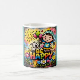 Caneca De Café Be Happy Mug