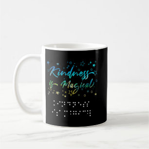 Caneca De Café Be Kind Blind Awareness braille     