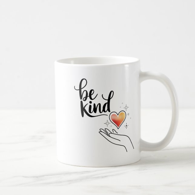 Caneca De Café Be Kind Insrational Quote Sitive Motivational  (Direita)
