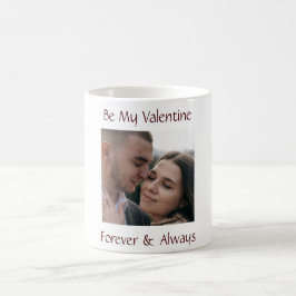 Caneca De Café Be My Valentine Mug Personalized Couple Photo