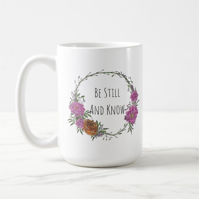 Caneca De Café Be Still and Know Coffee Mug (Esquerda)