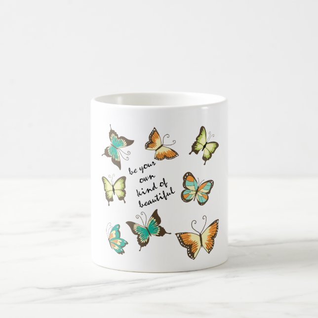 Caneca De Café Be Your Own Beautiful Butterflies (Centro)