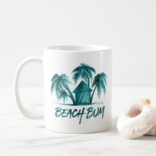 Caneca De Café Beach Bum Coffee Mug (Com Donut)