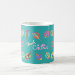 Caneca De Café Beach Chillin Girls