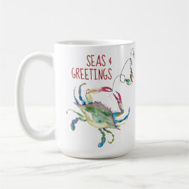 Caneca De Café Beach Christmas Crab Coffee Mugs
