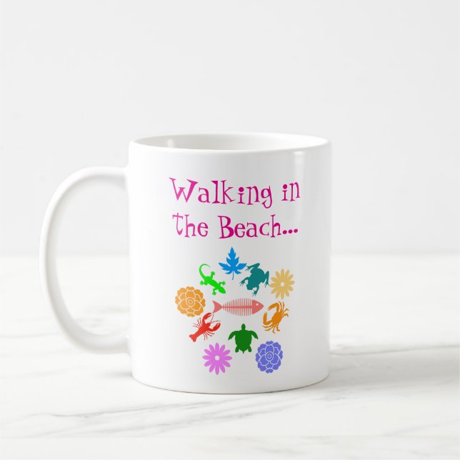 Caneca De Café Beach Creatures (Esquerda)