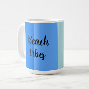 Caneca De Café Beach Vibes, Blue Stripes
