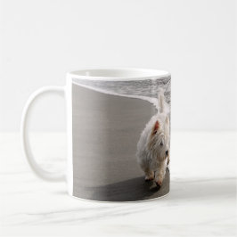 Caneca De Café Beachcombing Westie Photo Coffee Mug