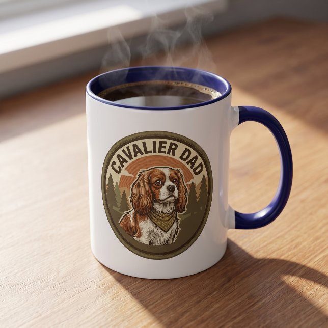 Caneca de Café Beagle Dad | Presente para Pai de C (Criador carregado)