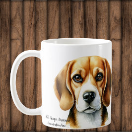 Caneca De Café Beagle de cor da água