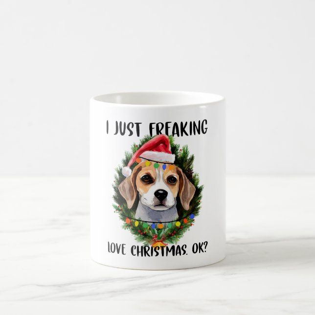 Caneca De Café Beagle, Eu Só Estraguei O Natal Do Amor. (Centro)