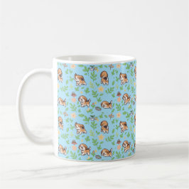 Caneca de Café Beagle Floral Primavera Presente Ka