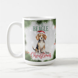 Caneca De Café Beagle Funny Dog Pun Café de Natal