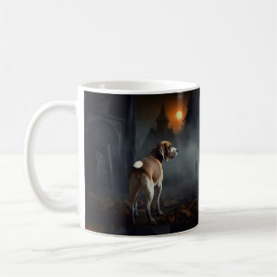 Caneca De Café Beagle Halloween Assustador