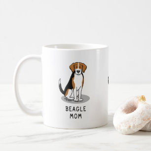 Caneca De Café Beagle Mom (tricolor 3)