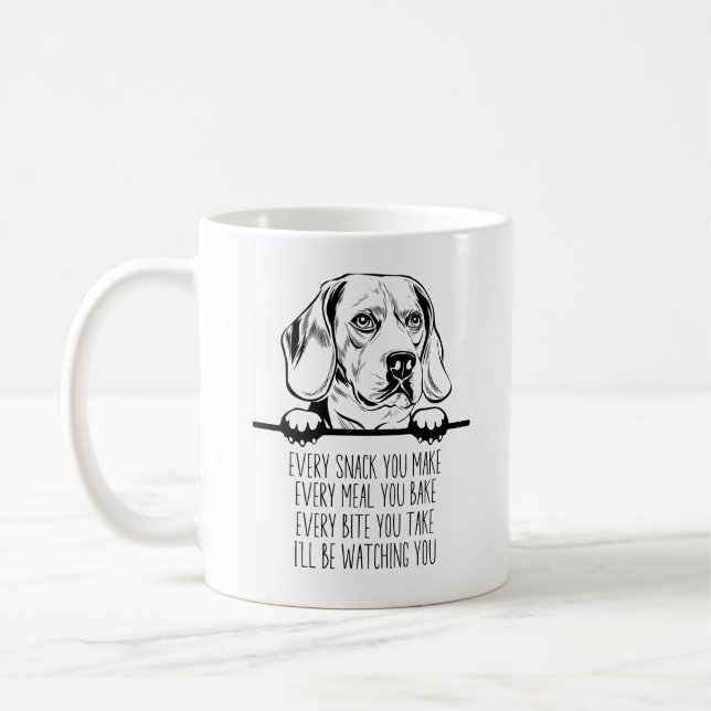 Caneca De Café Beagle Mug, Beagle Gift, Beagle Mama Coffee Mug (Esquerda)