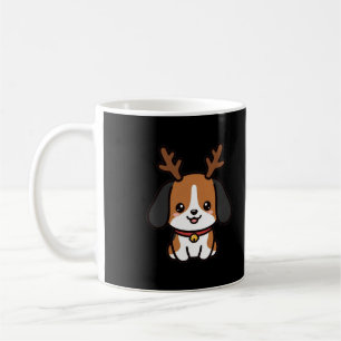 Caneca De Café Beagle Rena de Natal