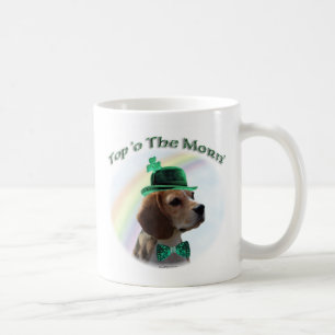Caneca De Café Beagle Top of the Morn'; Rua de Beagle. Dia de Pat