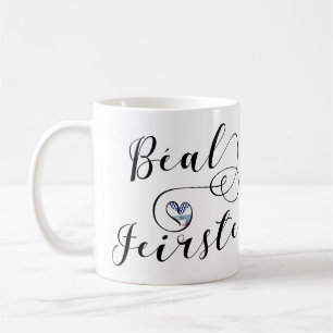Caneca De Café Béal Feirste Flag Heart, Belfast