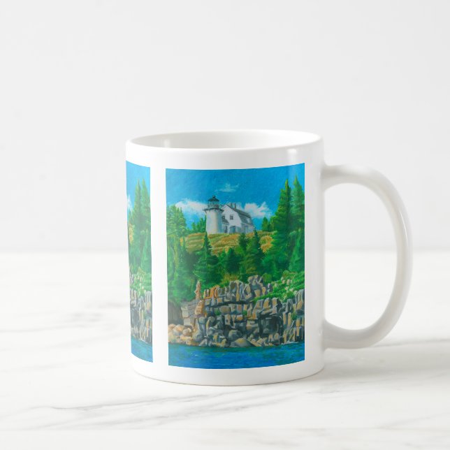 Caneca De Café Bear Island Light Painting (Direita)