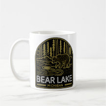 Bear Lake Michigan Vintage Neon