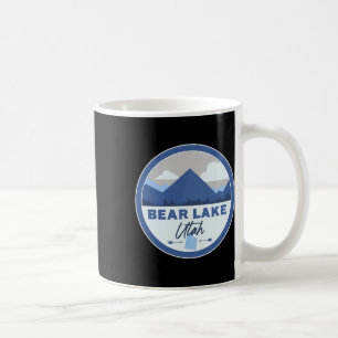 Caneca De Café Bear Lake Utah Ut Montanhas Insígnia Caminhada Lem