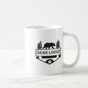 Caneca De Café Bear Lodge Wyoming Wiloming Urso Caminhante Campin