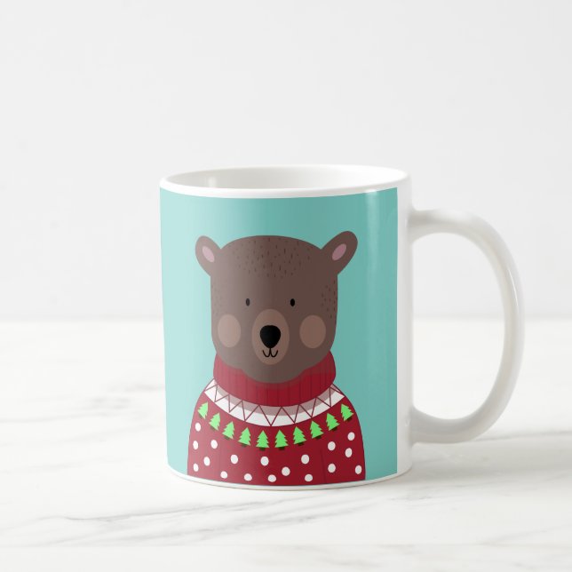 Caneca De Café Bear Natal (Direita)