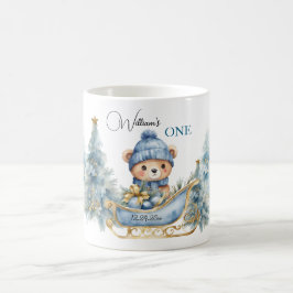Caneca De Café Bear Natal Um Primeiro Aniversário Inverno