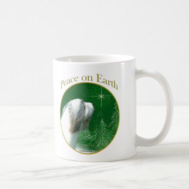 Caneca De Café Bearded Collie Peace (Direita)