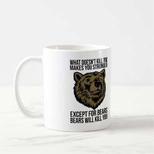 Caneca De Café Bears Vai Te Matar - Novidade Engraçada