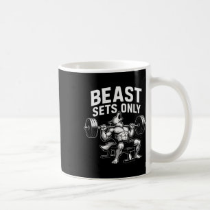 Caneca De Café Beast Define Somente Malhação De Workout Do Wolf G