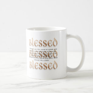 Caneca De Café Beatitudes abençoados