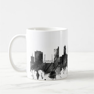 Caneca De Café Beaumont Texas Skyline BW