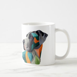 Caneca De Café Beautiful detailed unique style Great Dane mug
