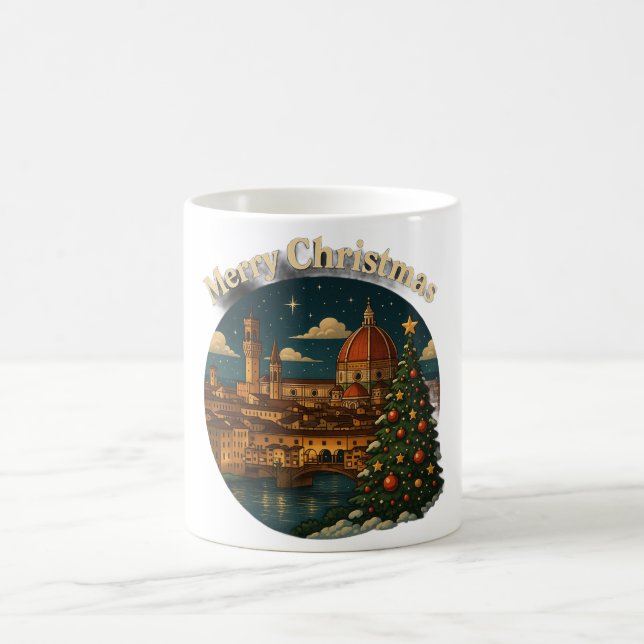 Caneca De Café Beautiful Florence Christmas (Centro)