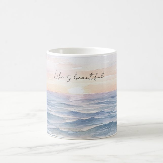 Caneca De Café Beautiful Ocean Sunset (Centro)